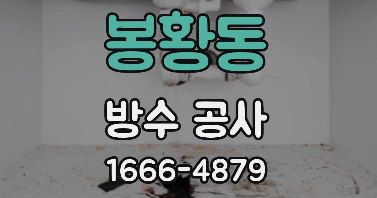봉황동 방수 공사