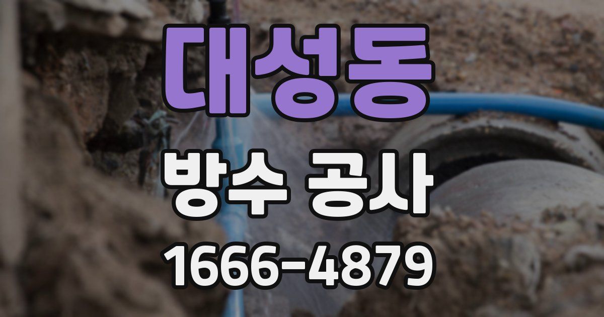대성동 방수 공사
