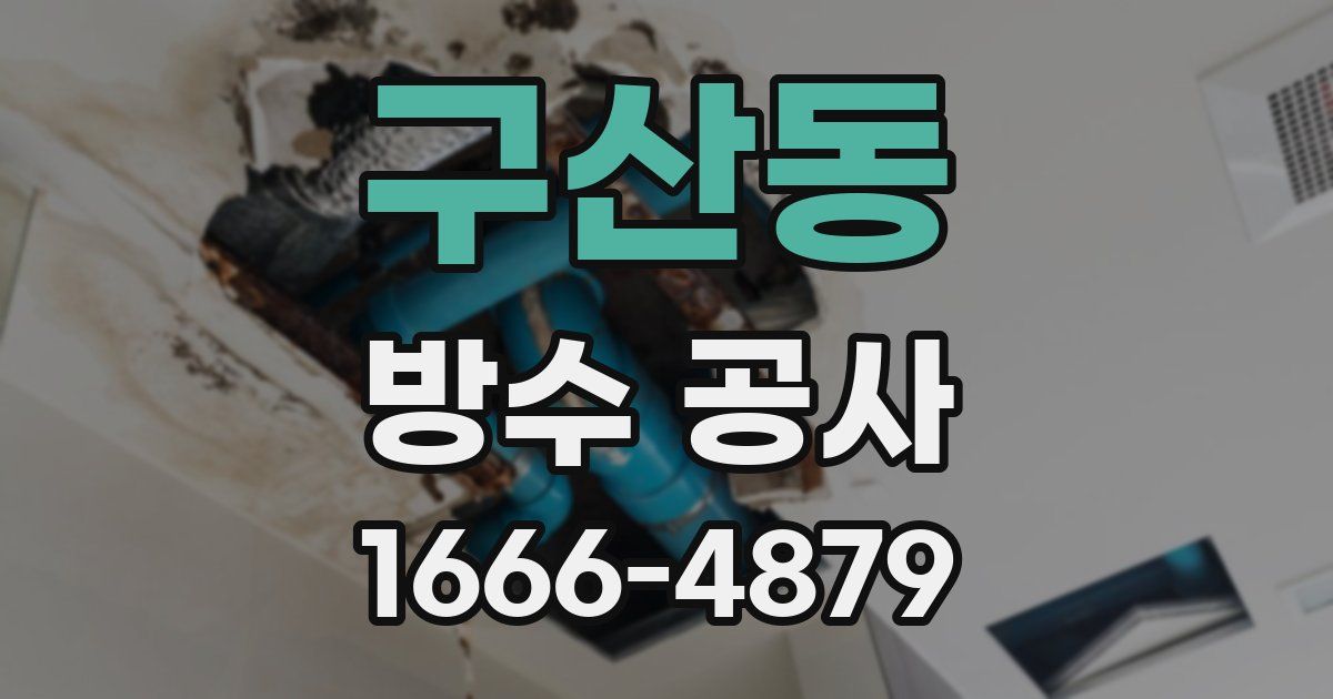 구산동 방수 공사