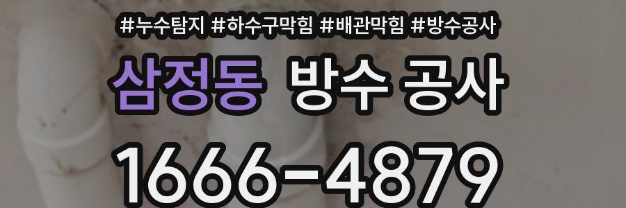 삼정동 방수 공사