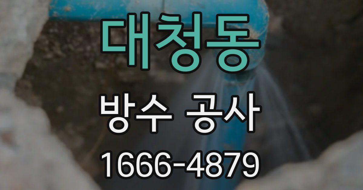 대청동 방수 공사