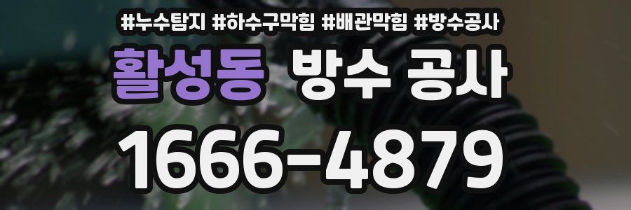 활성동 방수 공사