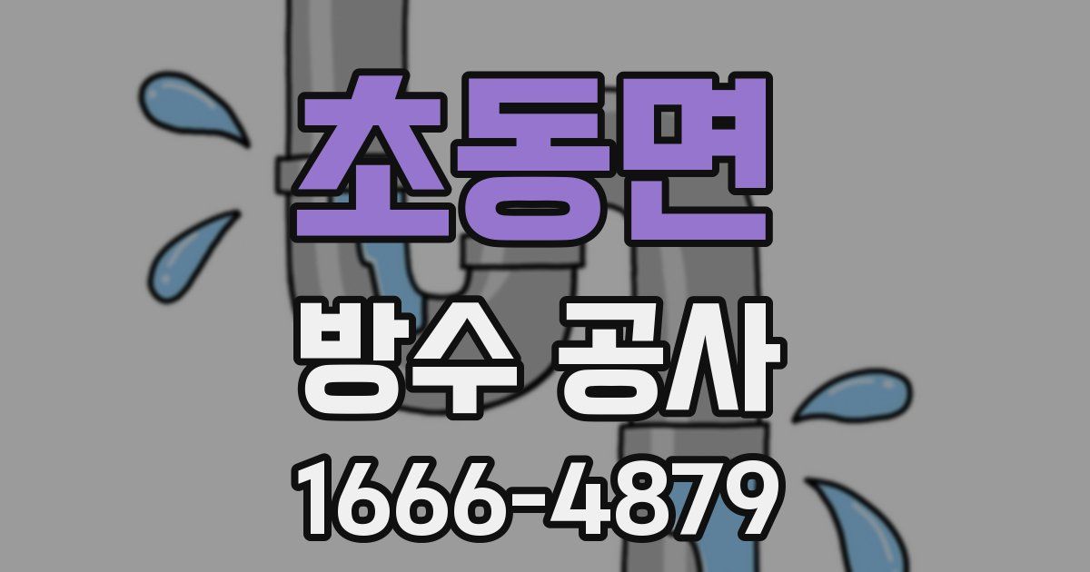 초동면 방수 공사