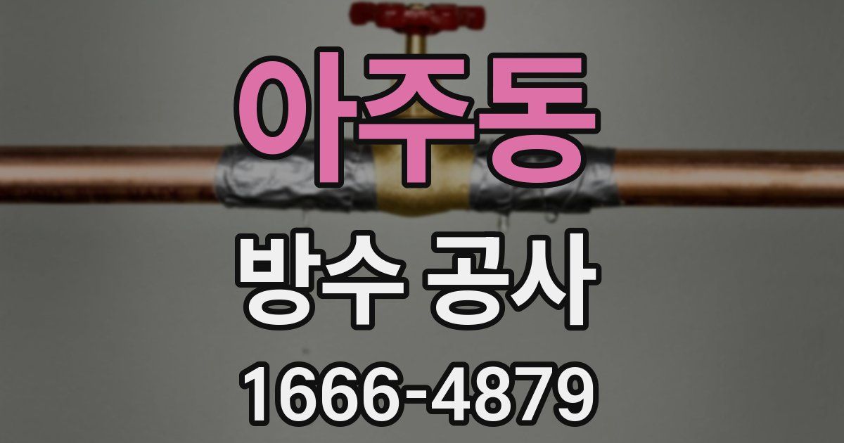 아주동 방수 공사