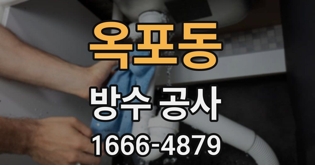 옥포동 방수 공사