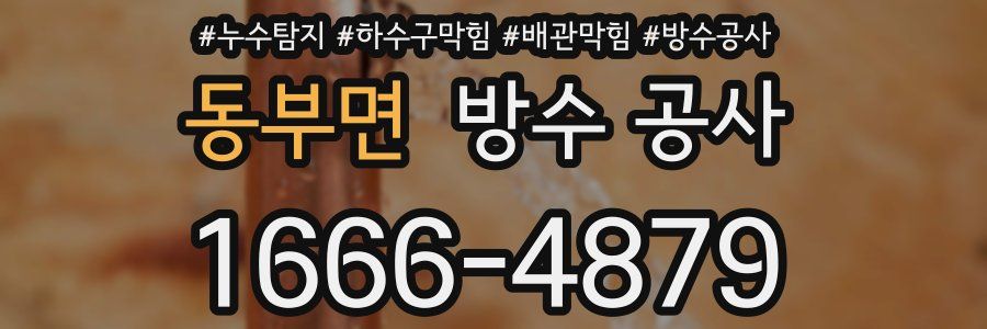 동부면 방수 공사