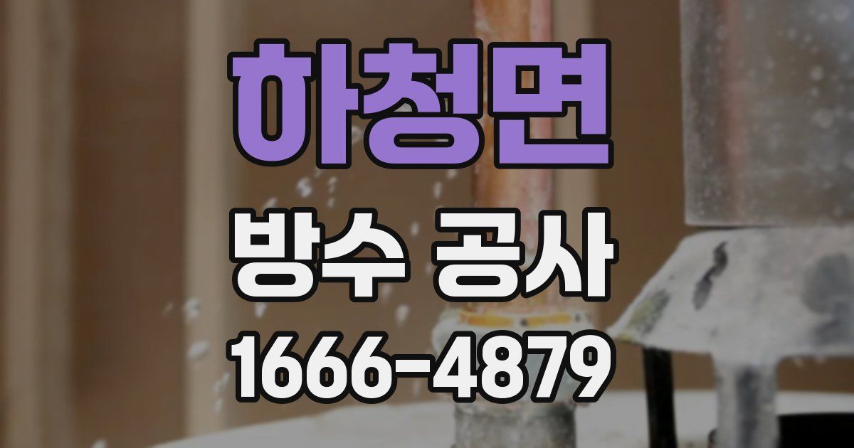 하청면 방수 공사