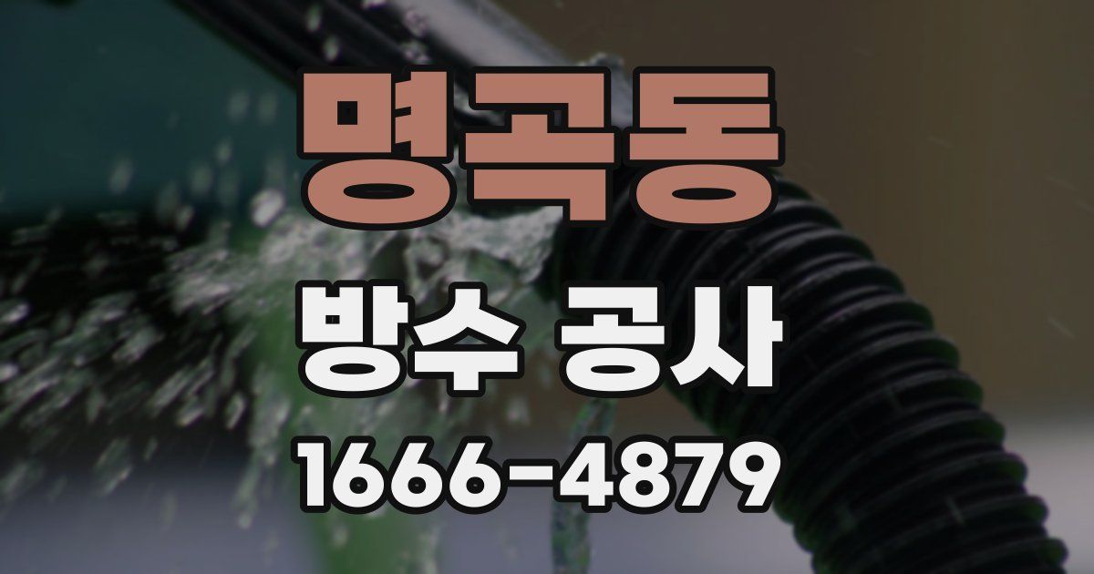명곡동 방수 공사