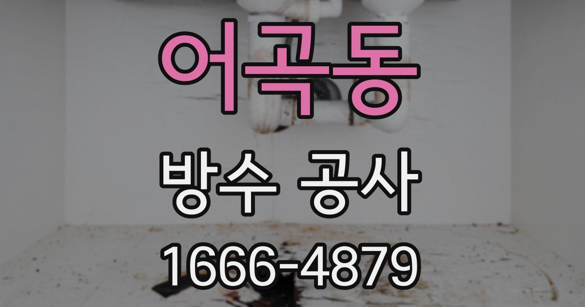 어곡동 방수 공사