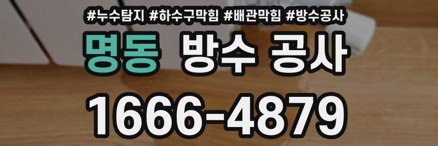명동 방수 공사