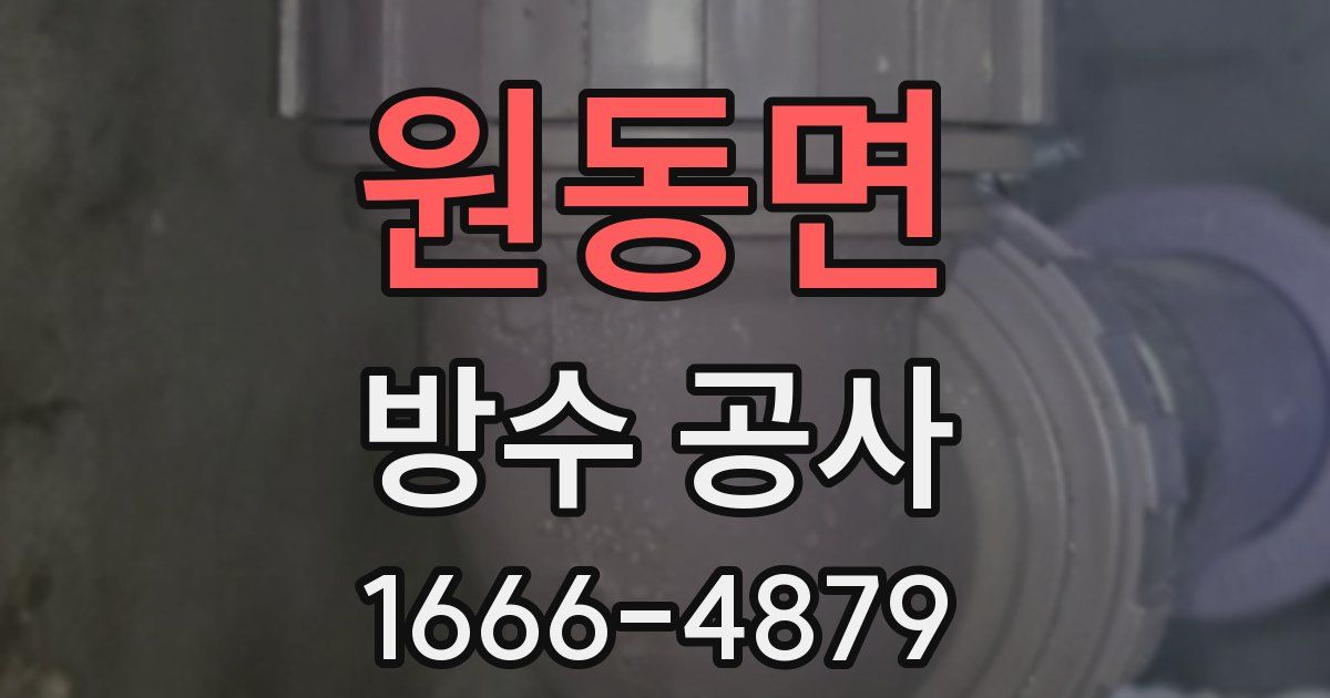 원동면 방수 공사