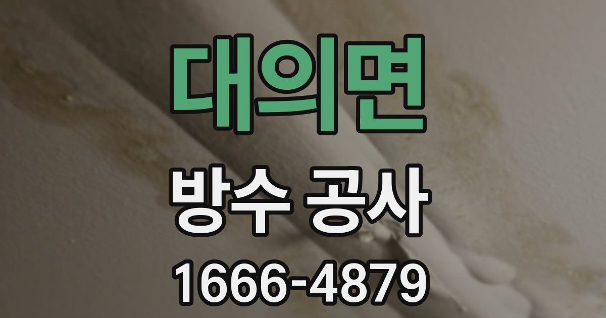 대의면 방수 공사