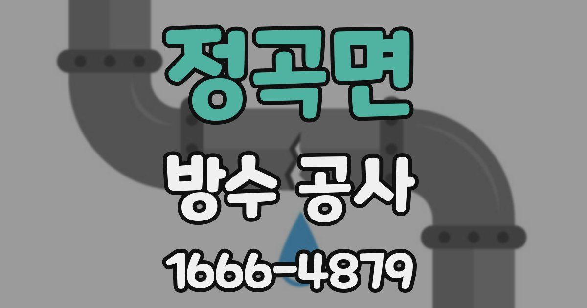 정곡면 방수 공사