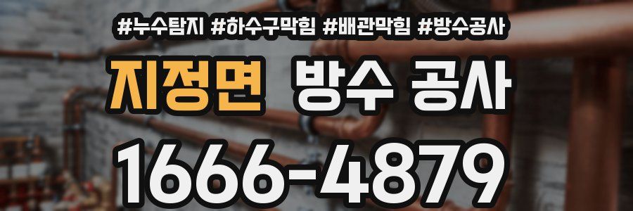 지정면 방수 공사