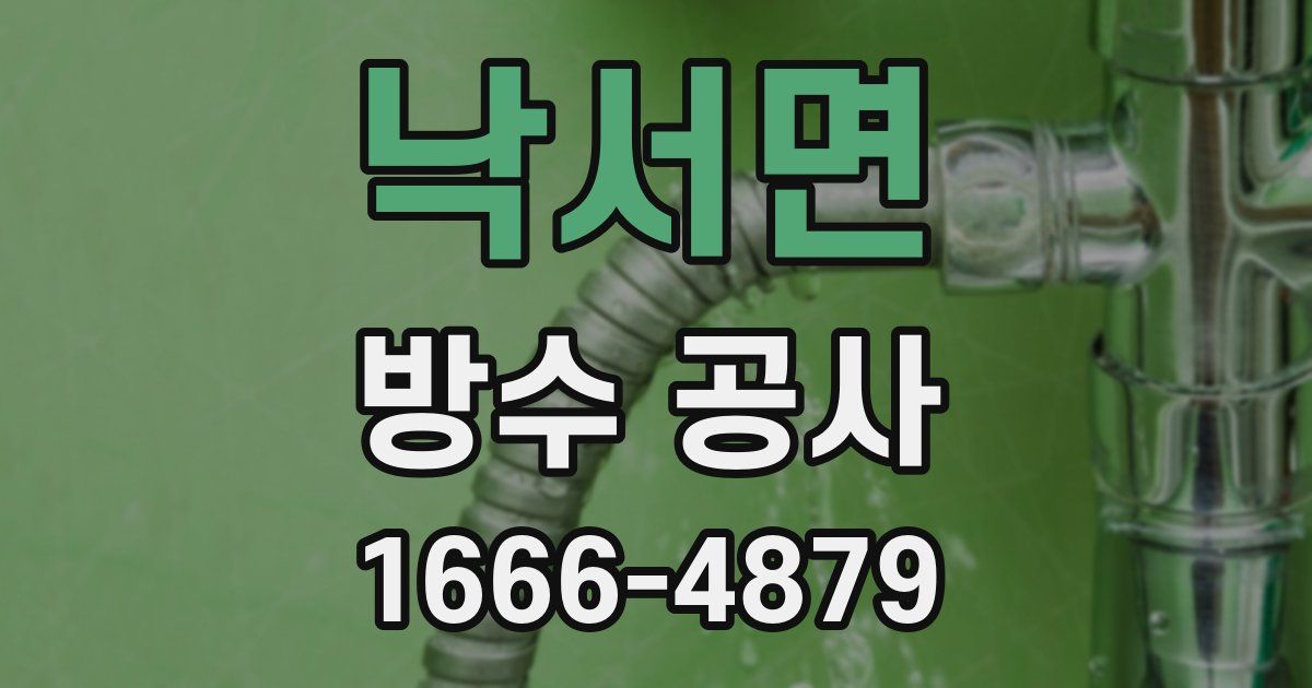 낙서면 방수 공사