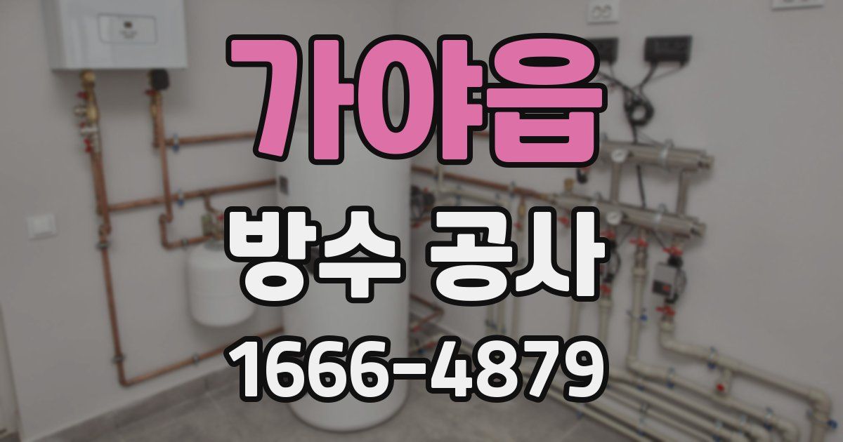 가야읍 방수 공사