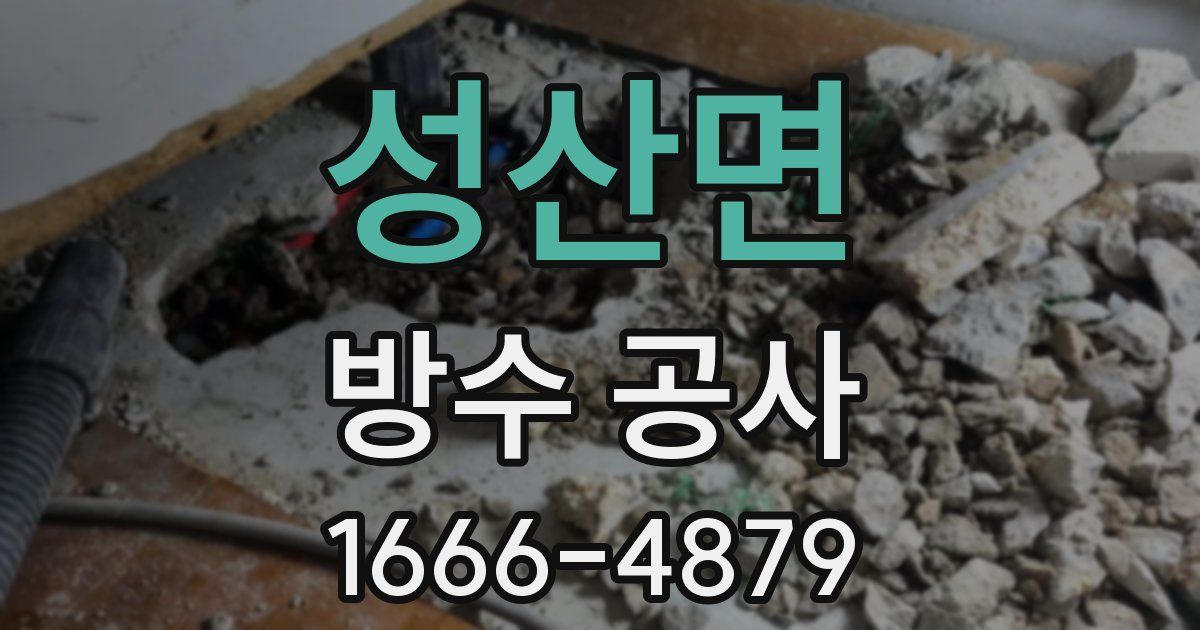 성산면 방수 공사