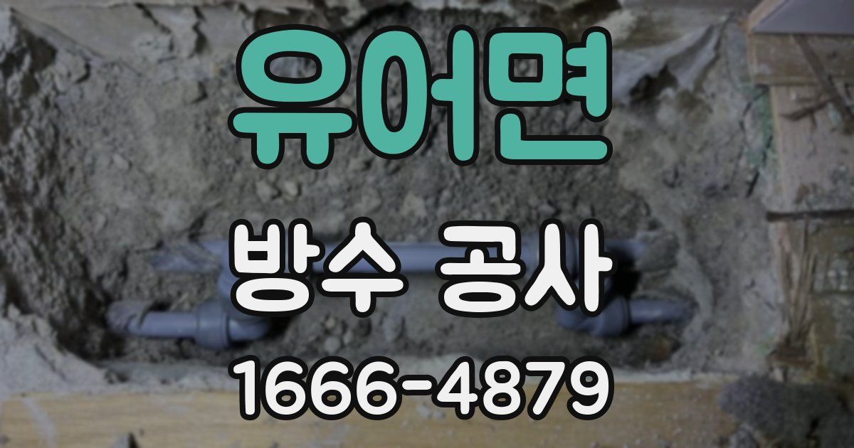 유어면 방수 공사