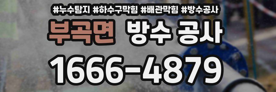 부곡면 방수 공사