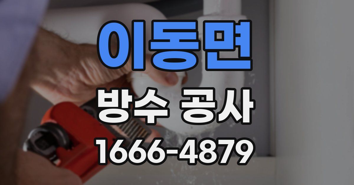 이동면 방수 공사