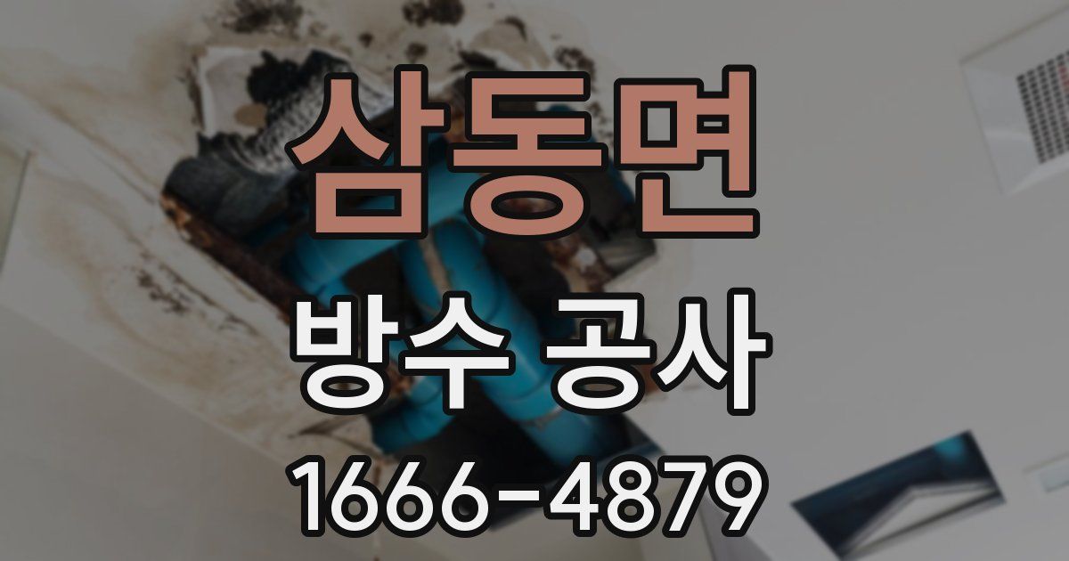 삼동면 방수 공사