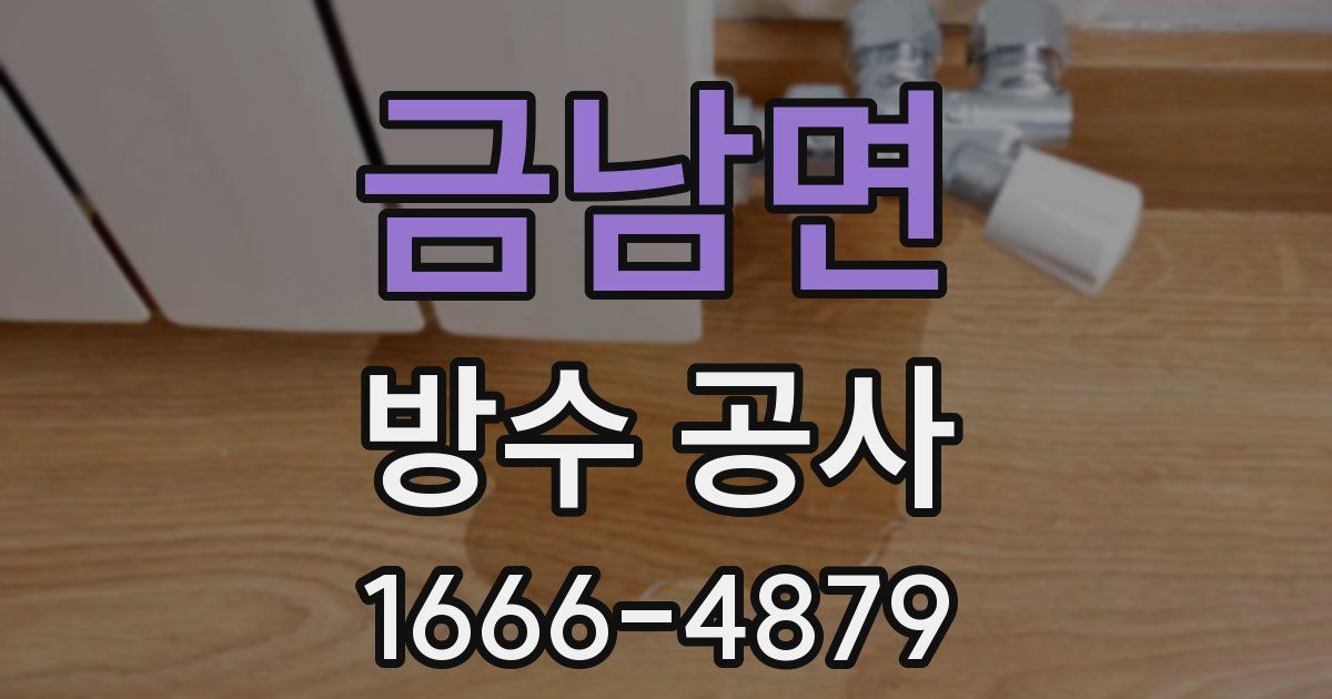 금남면 방수 공사
