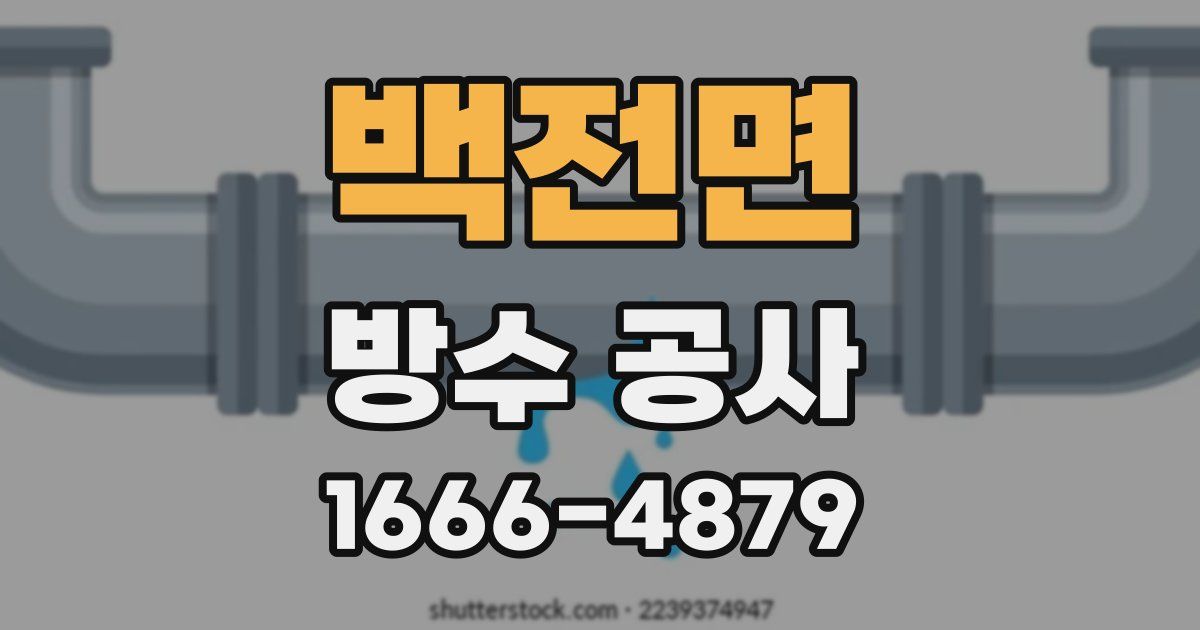 백전면 방수 공사