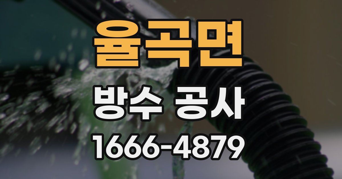 율곡면 방수 공사