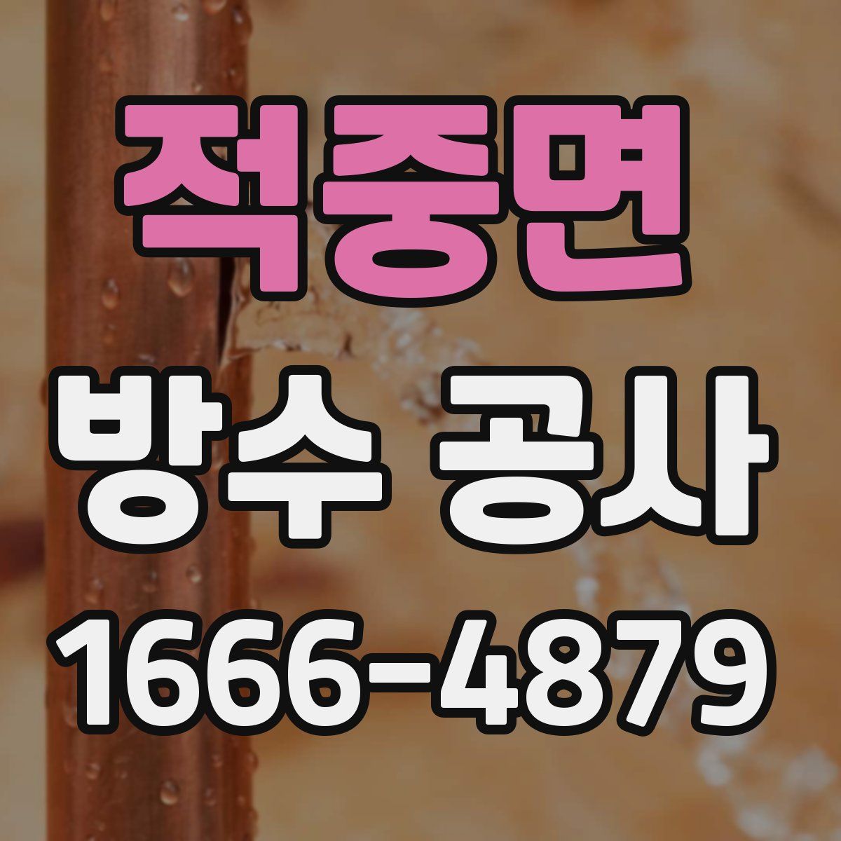 적중면 방수 공사