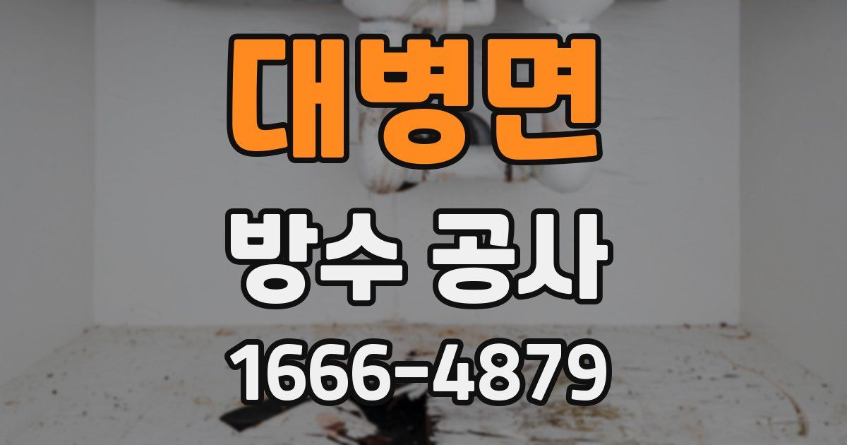 대병면 방수 공사