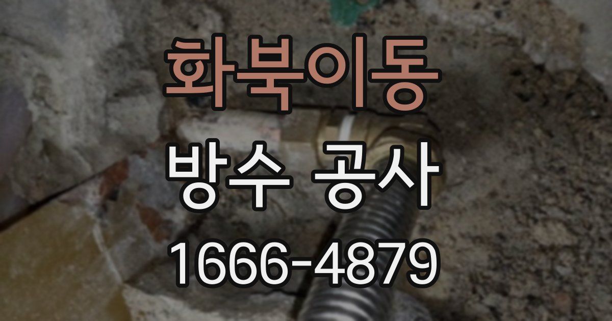 화북이동 방수 공사