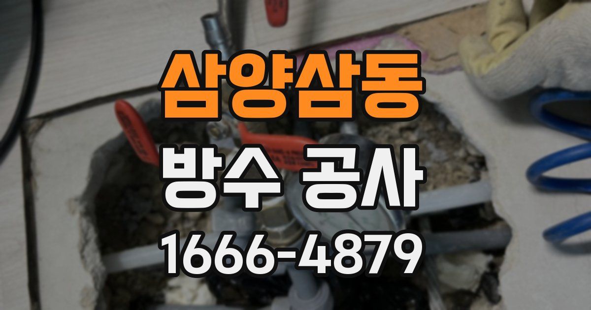 삼양삼동 방수 공사