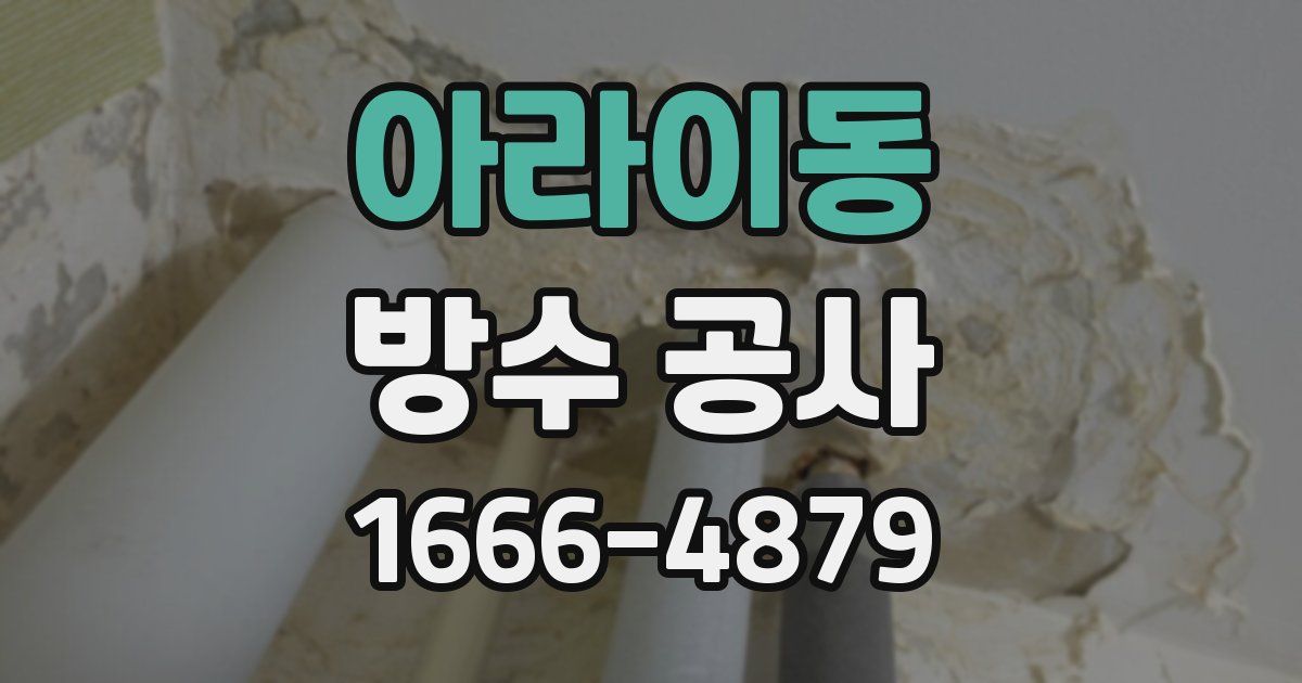 아라이동 방수 공사
