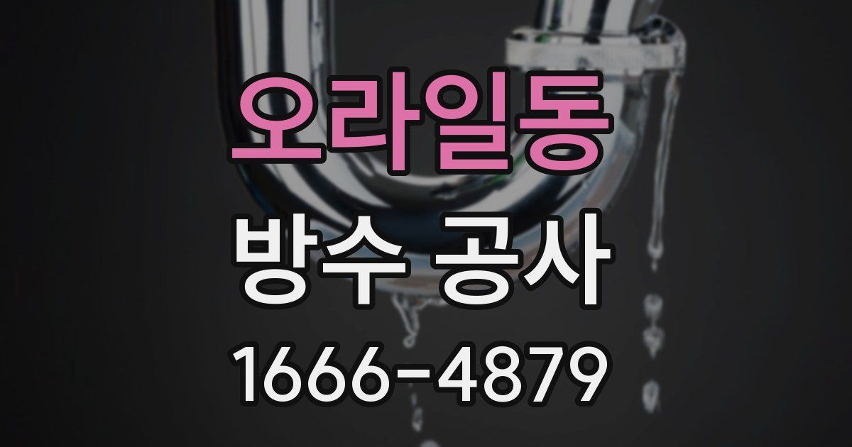 오라일동 방수 공사