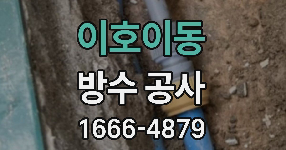 이호이동 방수 공사