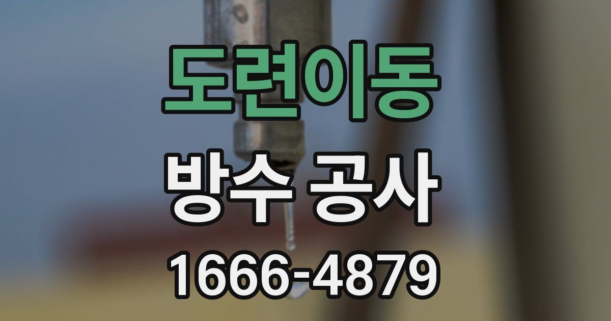 도련이동 방수 공사