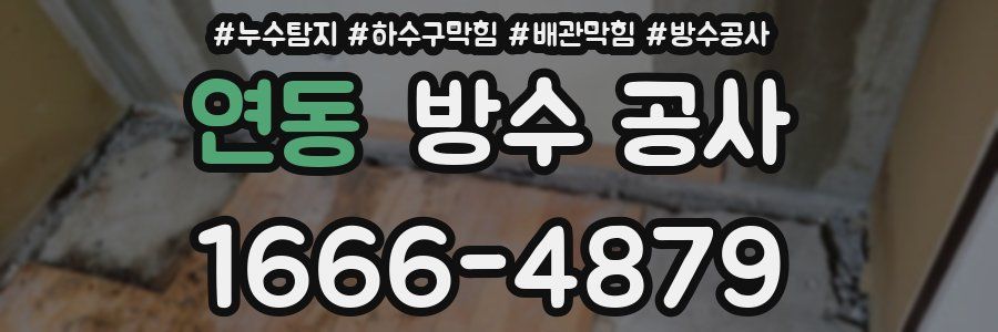 연동 방수 공사