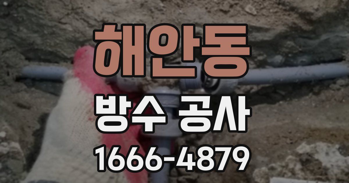 해안동 방수 공사