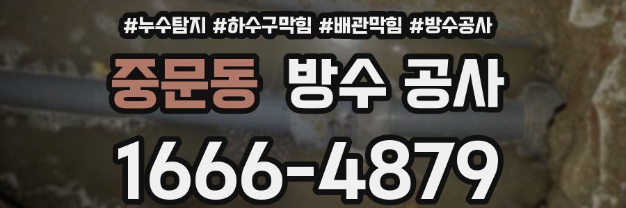 중문동 방수 공사