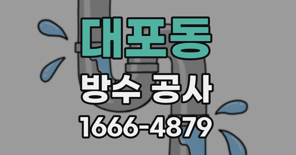 대포동 방수 공사