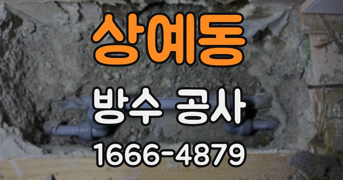 상예동 방수 공사