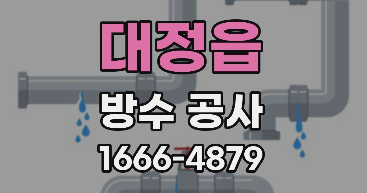 대정읍 방수 공사