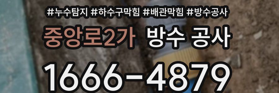 중앙로2가 방수 공사