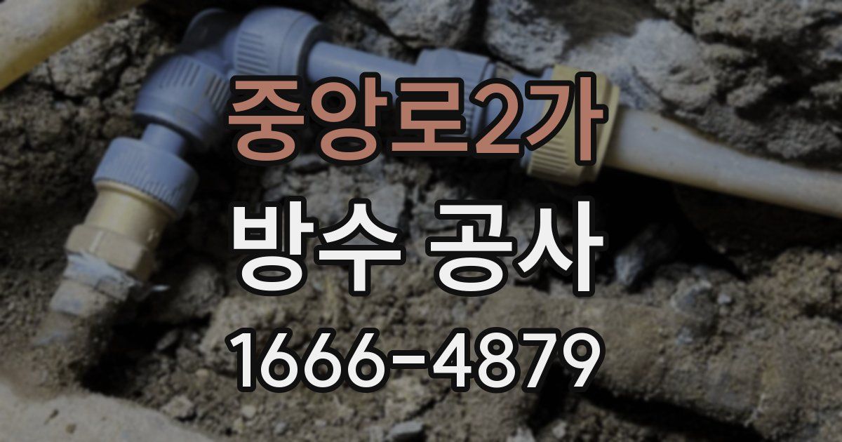 중앙로2가 방수 공사