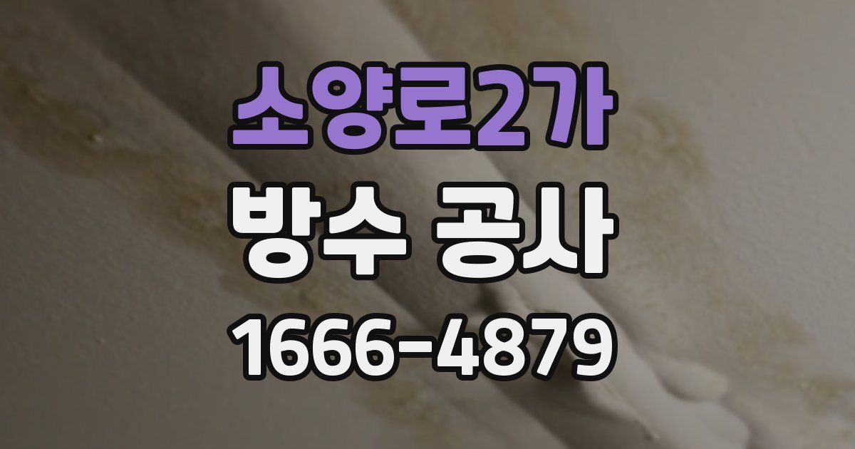 소양로2가 방수 공사