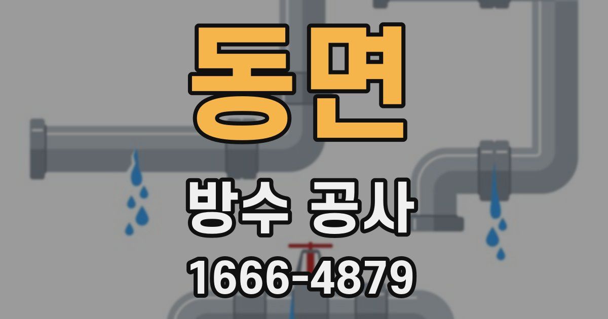 동면 방수 공사