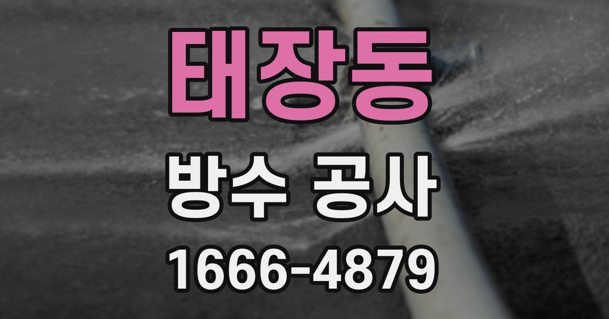 태장동 방수 공사
