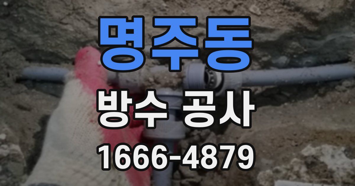 명주동 방수 공사