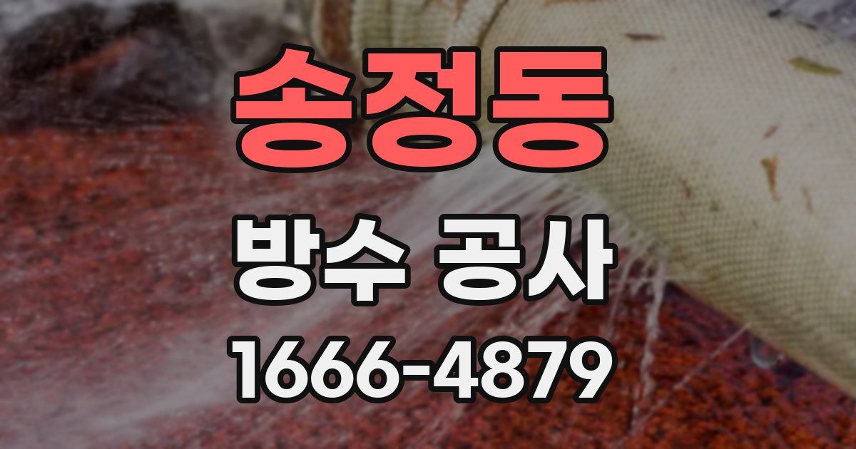 송정동 방수 공사