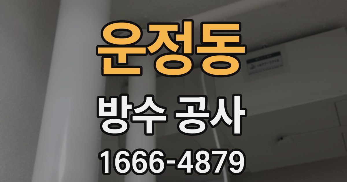 운정동 방수 공사